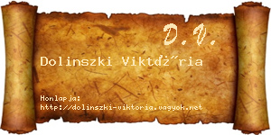 Dolinszki Viktória névjegykártya