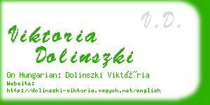 viktoria dolinszki business card